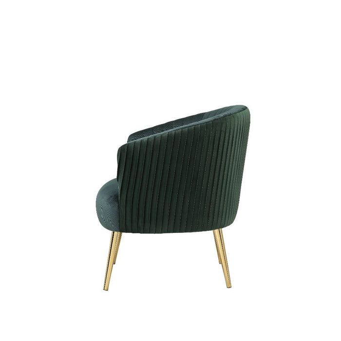 Sigurd Accent Chair - Green & Gold