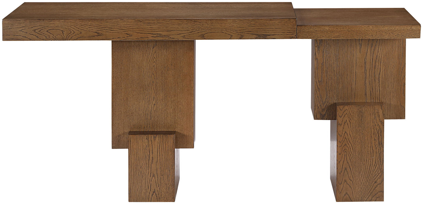 Anzio - Oak Veneer And Solid Wood Console Table