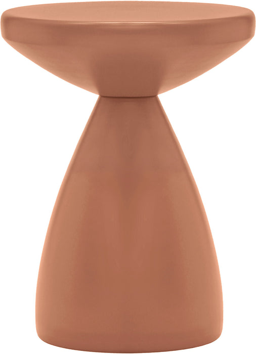 Anika - Iron End Table - Terracotta