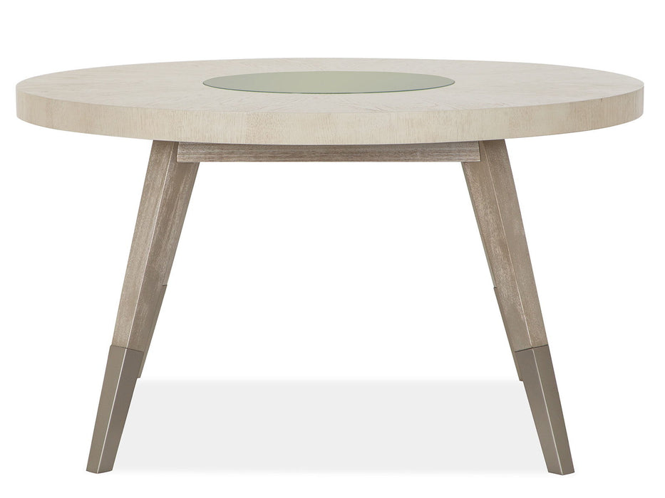 Lenox - Round Dining Table - Warm Silver