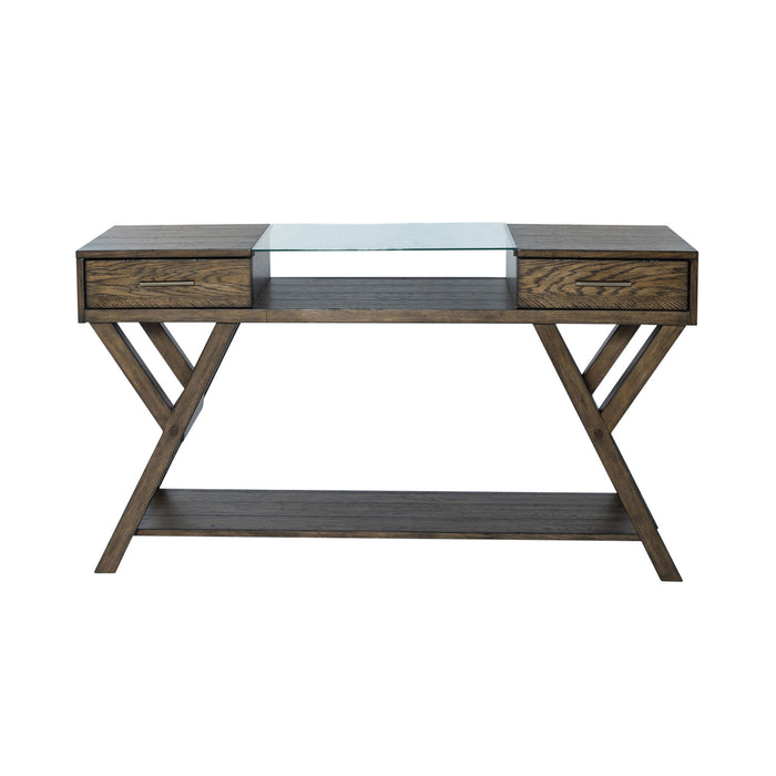 Lennox - Drawer Sofa Table - Dark Brown