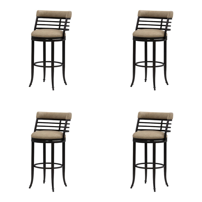 Telia - Upholstered Swivel Bar Height Barstool