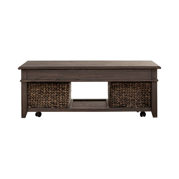 Mill Creek - Lift Top Cocktail Table - Dark Brown