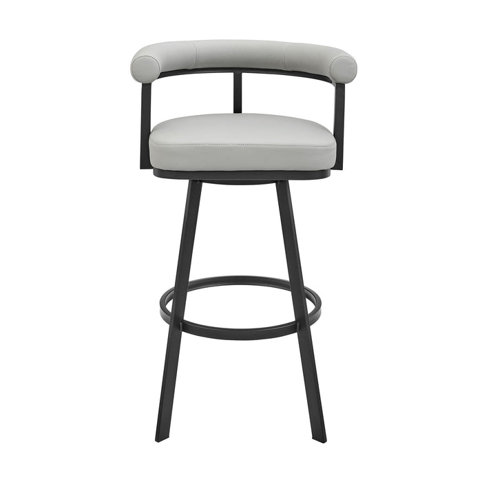 Nolagam - Swivel Bar Stool - Black Metal