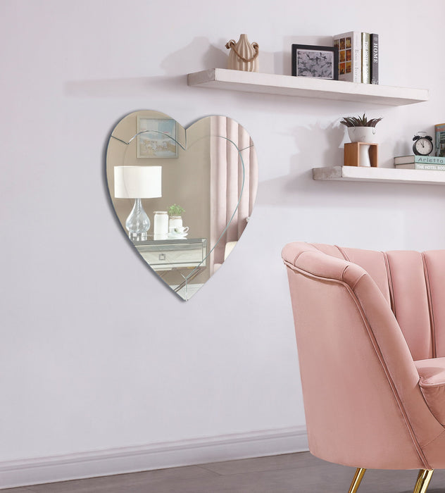 Heart - Mirror - Pearl Silver