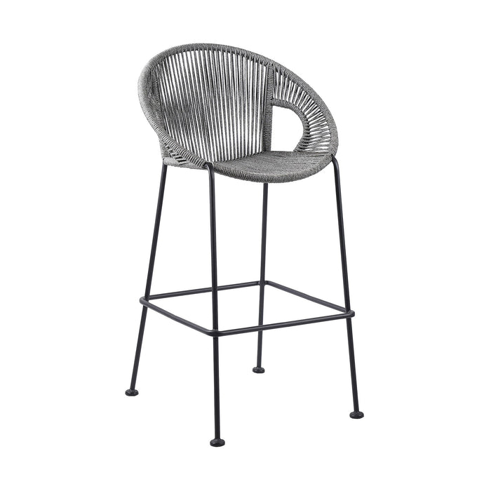 Acapulco - Indoor Outdoor Steel Bar Stool With Rope Set