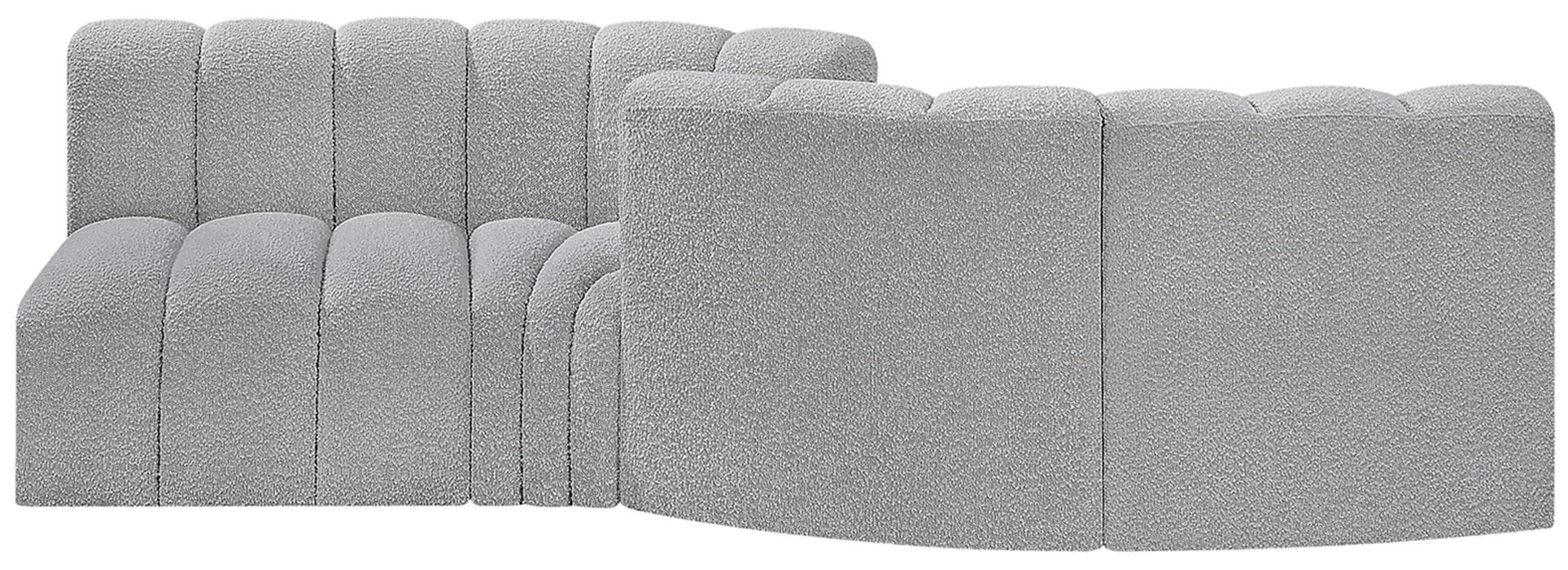 Arc - Boucle Fabric 4 Piece Sofa