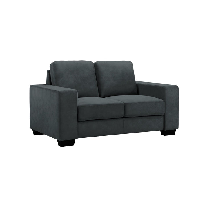 Yvonne - Fabric Loveseat With Track Arms