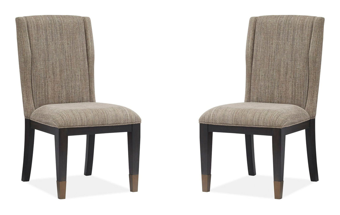 Ryker - Upholstered Host Side Chair (Set of 2) - Homestead Brown