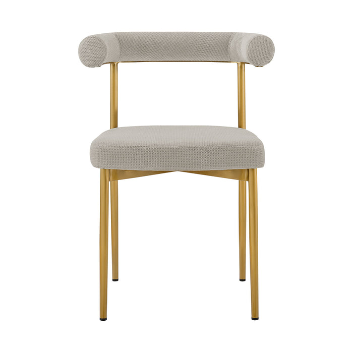 Shannon - Dining Chair (Set of 2) - Gold Brushed / Taupe