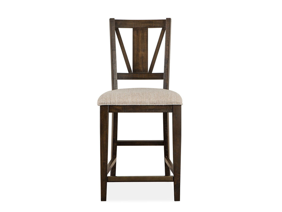 Westley Falls - Counter Chair With Upholstered Seat (Set of 2) - Graphite