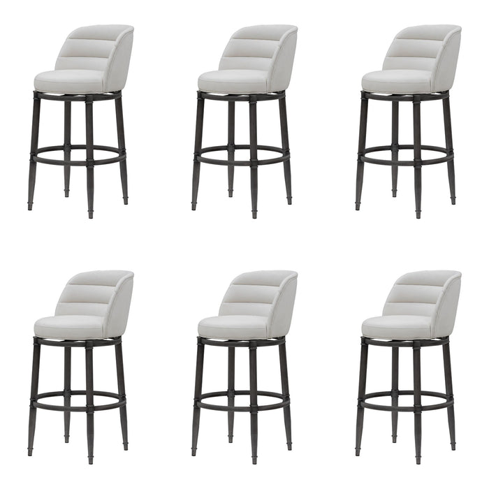 Eunice - Faux Leather Upholstered Swivel Barstool