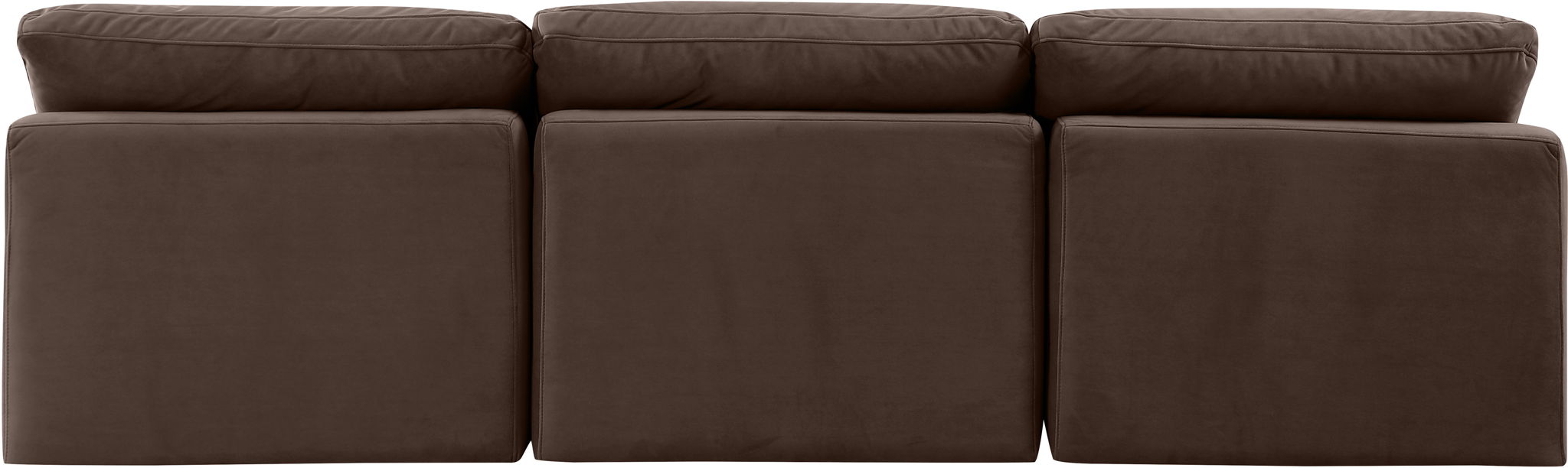 Indulge - Velvet 3 Seat Modular Armless Sofa