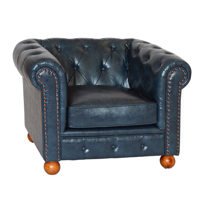 Winston - Sofa Chair - Antique Blue
