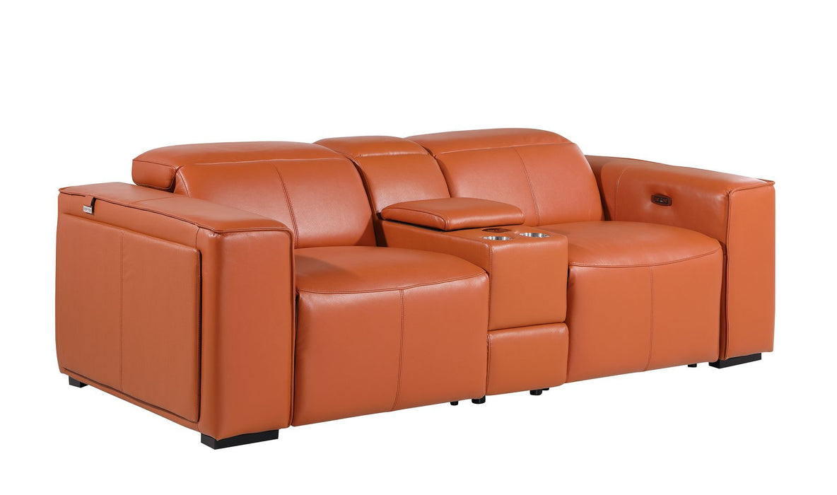 1224 - 3-Piece Modular Power Reclining Loveseat In With 2 Power Recliners & Power Headrests