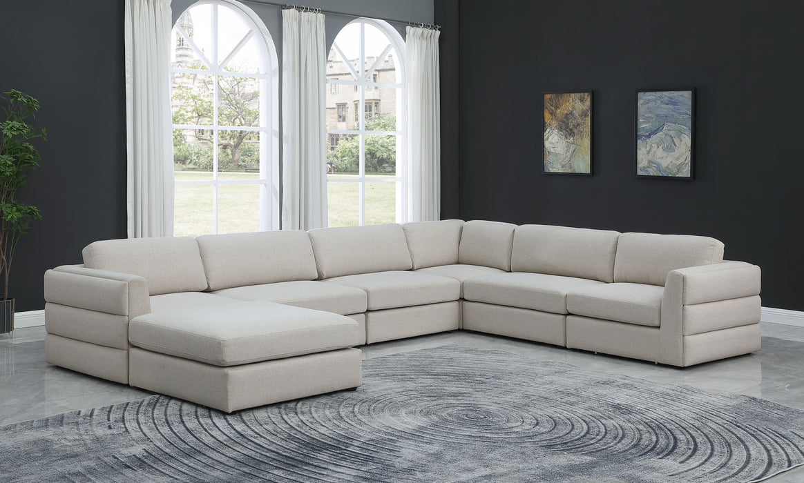 Beckham - Modular Sectional 7 Piece - Beige - Fabric