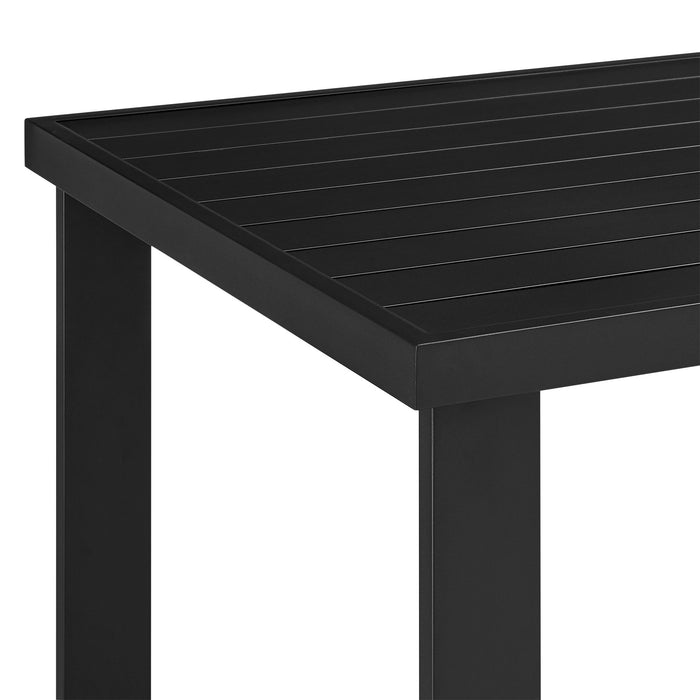 Alegria - Outdoor Patio Bar Height Dining Table - Black