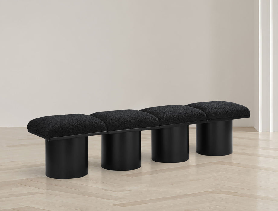 Pavilion - 4 Piece Modular Bench With Black Base