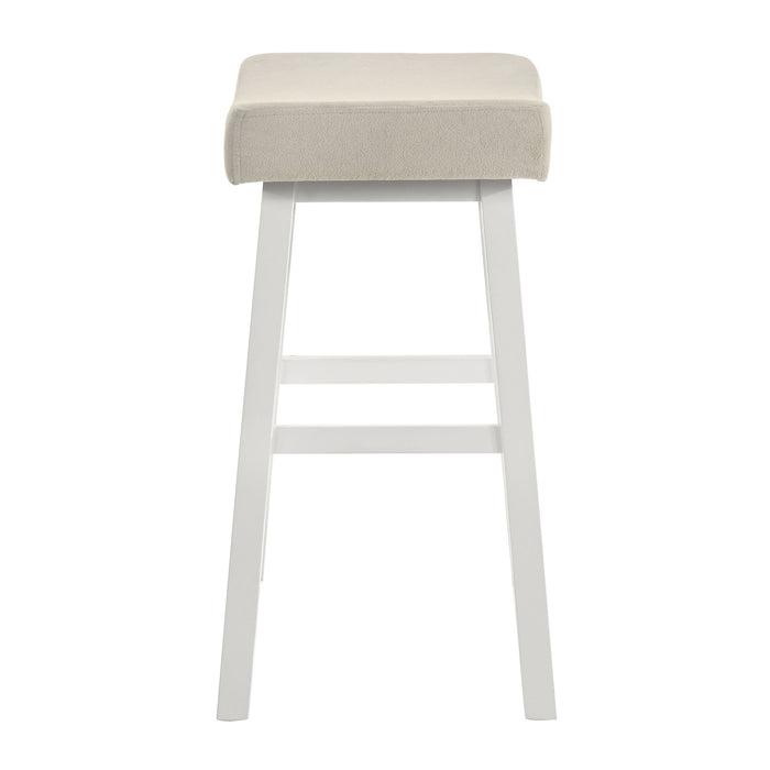 Lenon - Modern Farmhouse Wood Bar Height Kitchen Bar Stool