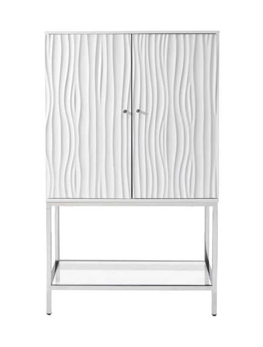 Mirabelle - Two Door Wine Cabinet - Glossy White