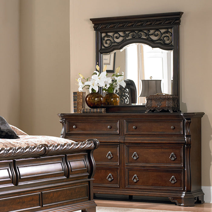 Arbor Place - 8 Drawer Double Dresser - Dark Brown