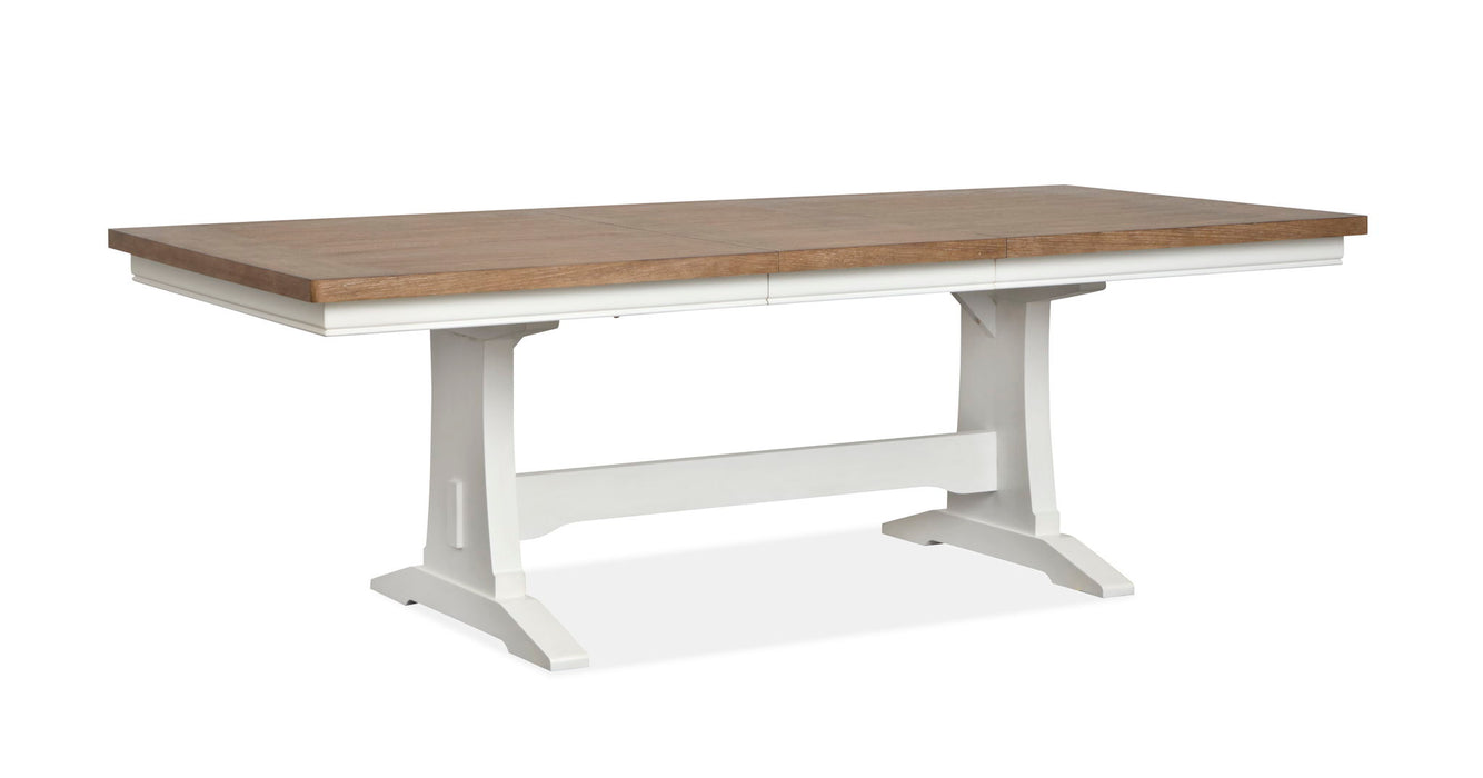 Kingston - Extendable Trestle Dining Table Set
