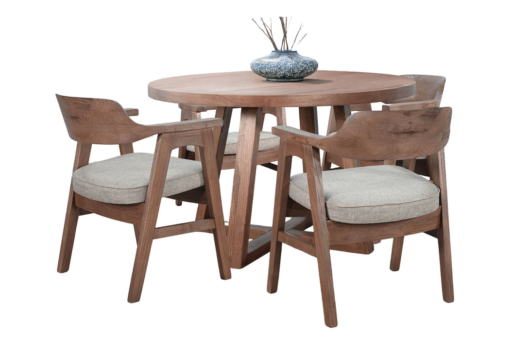 Mia - Round Wood Dining Set