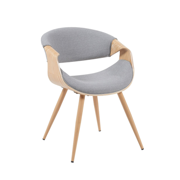 Butterfly - Upholstered Dining Chair - Brown Oak