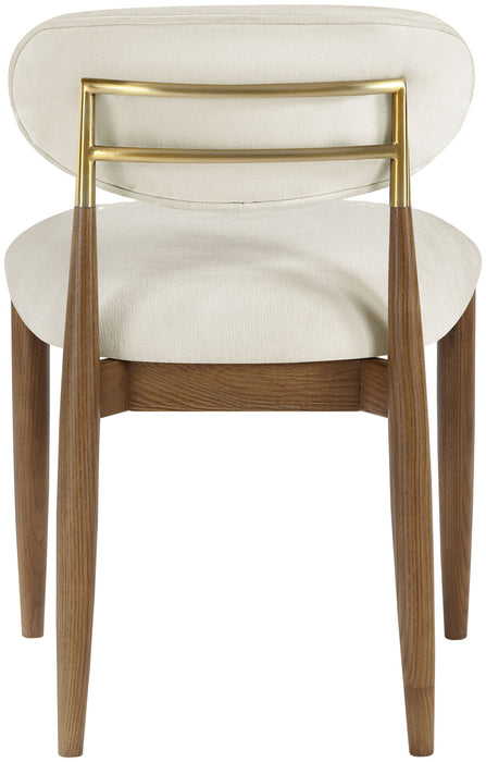 Riccio - Fabric Dining Side Chair (Set of 2) - Walnut Frame