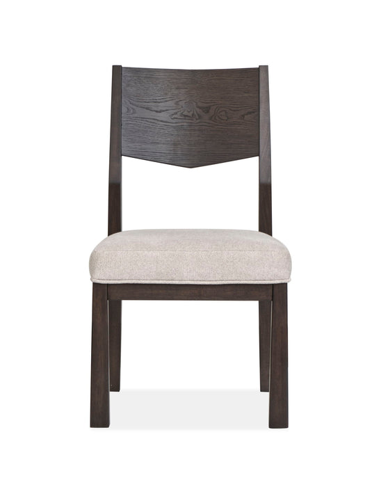 Tauren - Upholstered Side Chair With Solid Back (Set of 2) - Coffee Bean