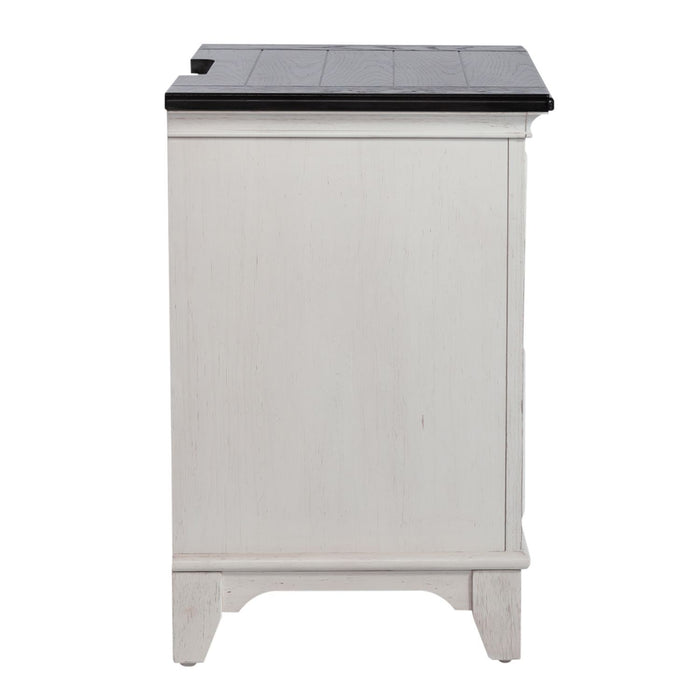 Allyson Park - 2 Drawer Nightstand With Charging Station - White