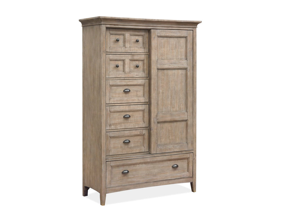 Paxton Place - Wood Door Chest - Dove Tail Gray