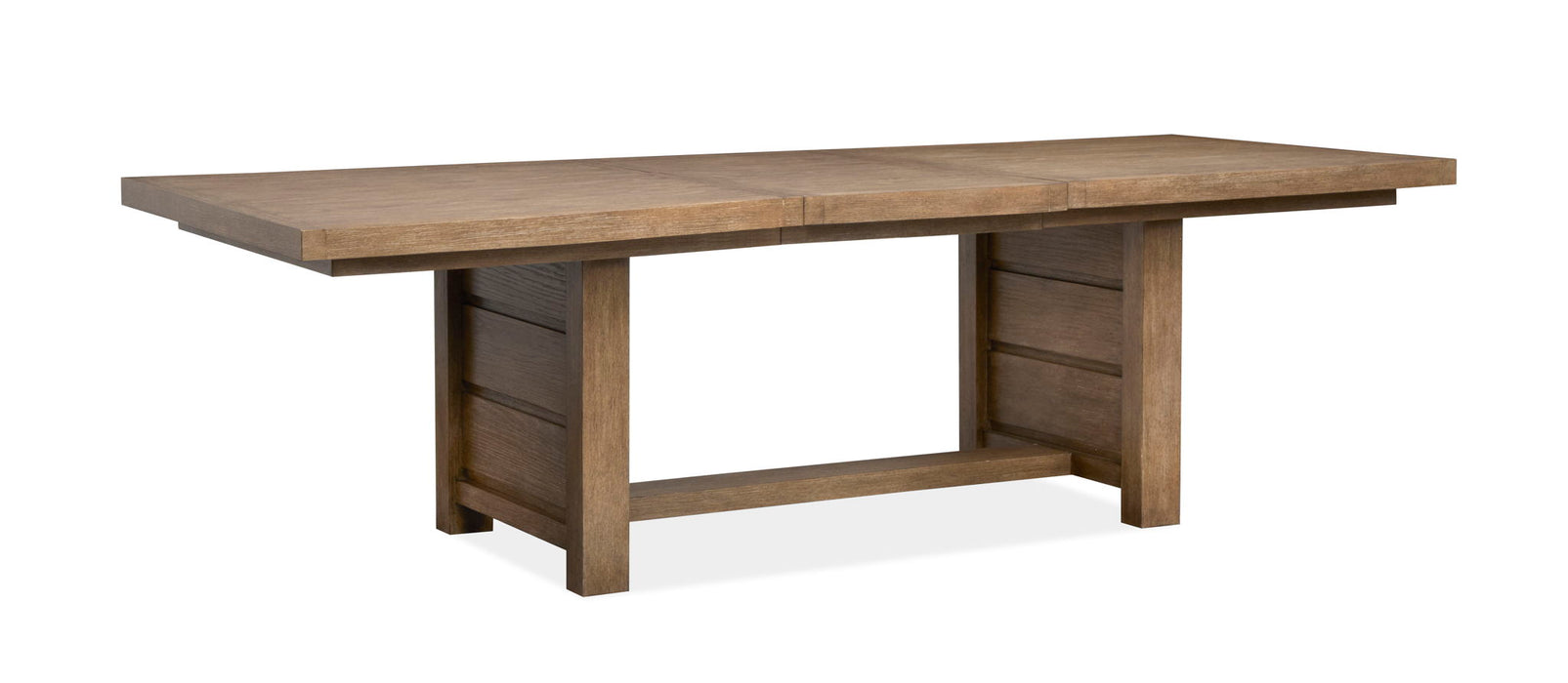 Plum Creek - 5 Piece Extendable Trestle Dining Table Set