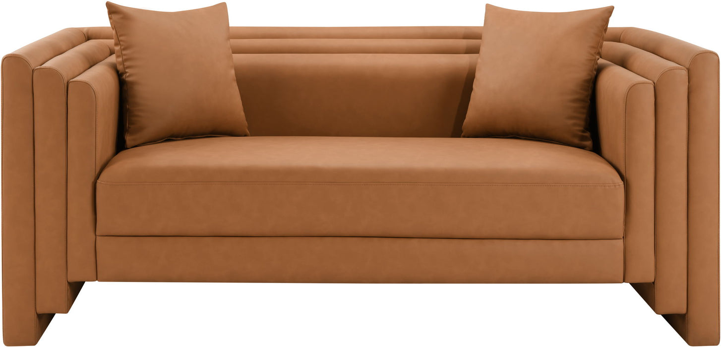 Everett - Vegan Leather Upholstered Loveseat