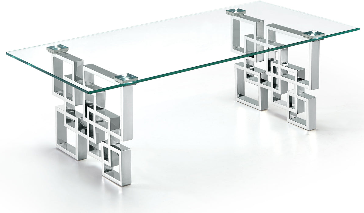 Alexis - Coffee Table - Pearl Silver