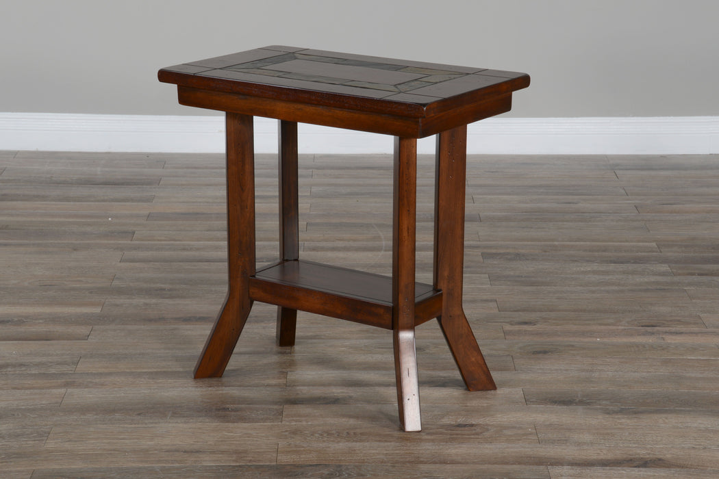 Santa Fe - Chair Side Table - Dark Chocolate