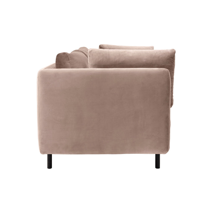 Serenity - 79" Fabric Sofa With Black Metal Legs