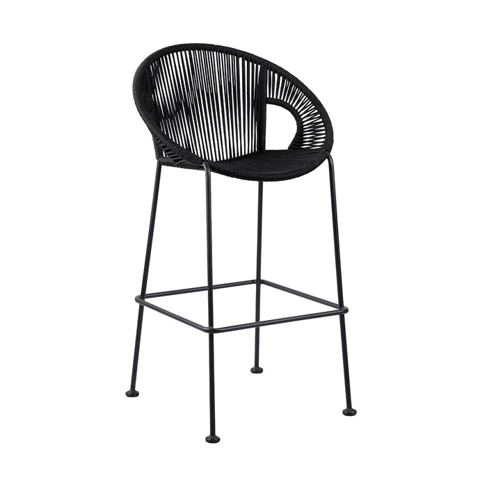 Acapulco - Indoor Outdoor Steel Bar Stool With Rope Set