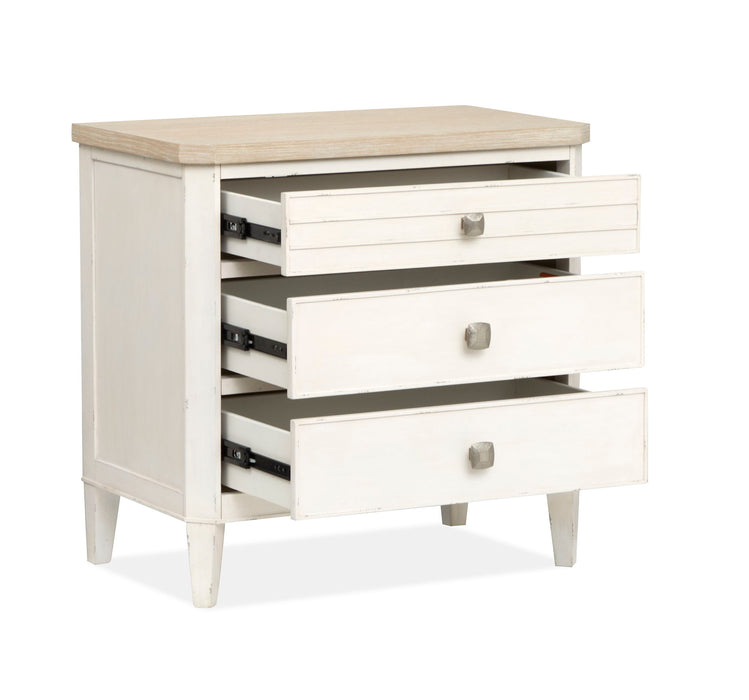Echo Isles - Drawer Nightstand - Sea Pearl And Driftwood