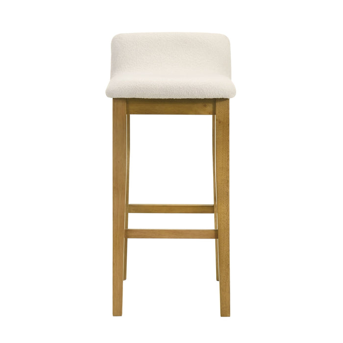 Annikah - Modern Transitional Wood Bar Height Kitchen Bar Stool