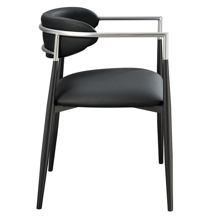 Jaramillo - Arm Chair (Set of 2) - Black Leatherette
