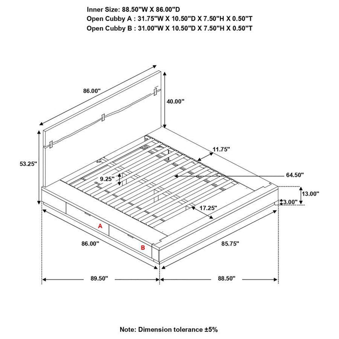 Winslow - Wood Storage Panel Bed