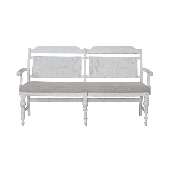 River Place - Panel Back Bench (RTA) - White