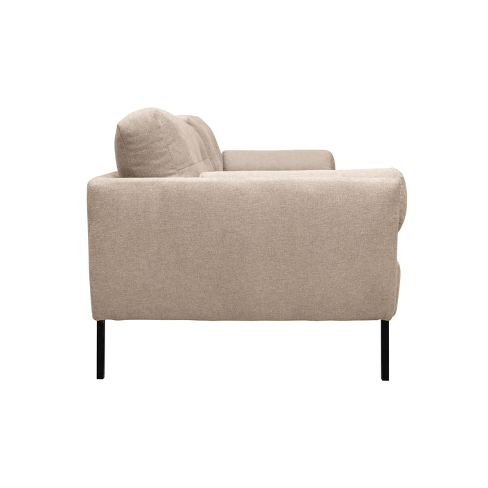 Michalina - 84" Fabric Sofa With Black Metal Legs