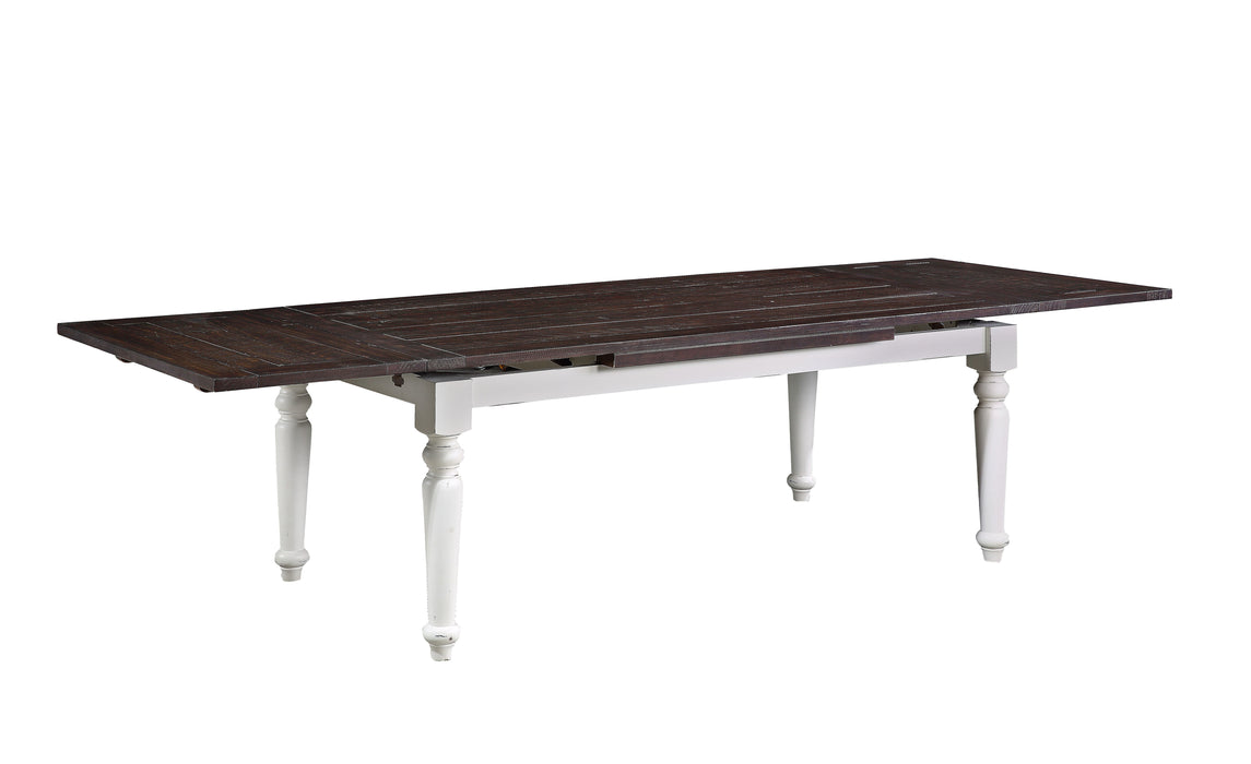 Mountain Retreat - Dining Table - Dark Mocha & Antique White