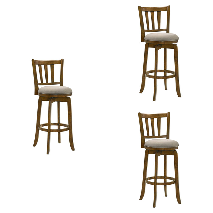 Wren - Modern Farmhouse Swivel Wood Bar Height Kitchen Bar Stool