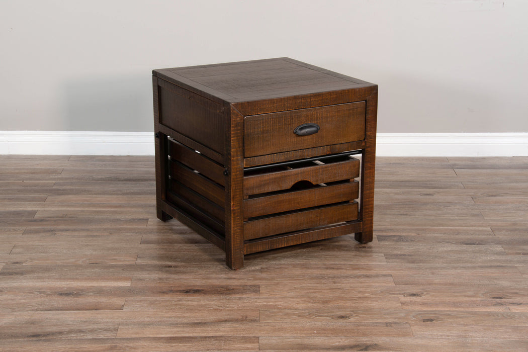 Homestead - 24" End Table - Dark Brown