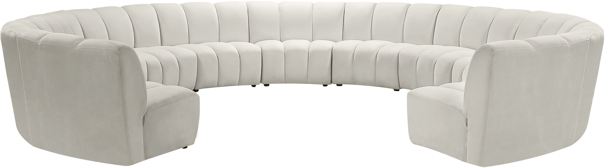 Infinity - 11 Piece Velvet Modular Sectional