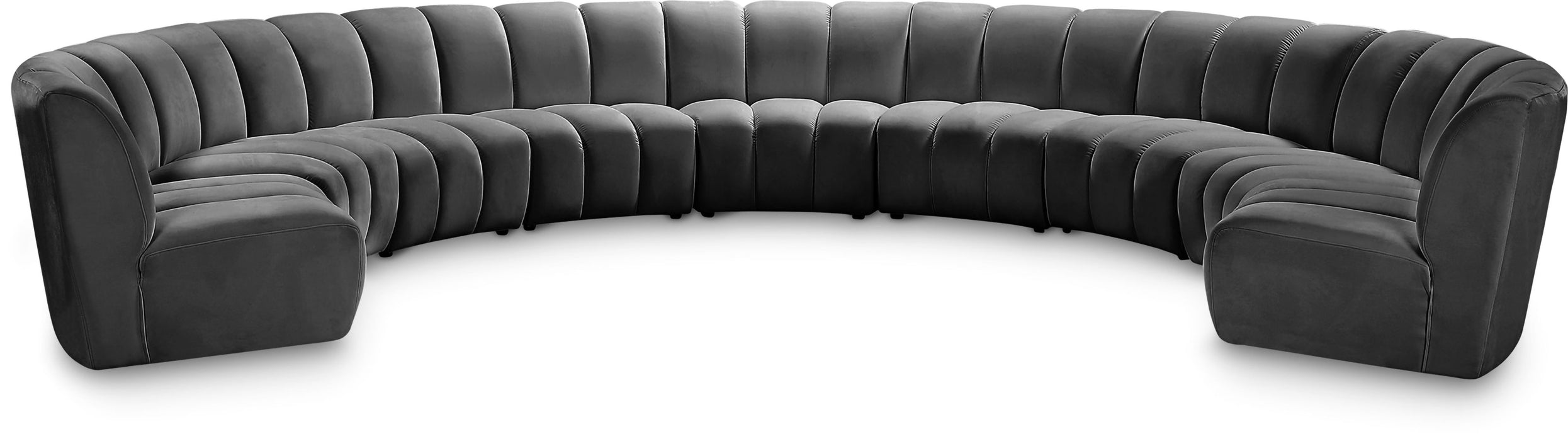 Infinity - 9 Piece Velvet Modular Sectional
