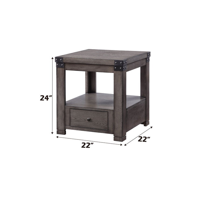 Melville - End Table - Ash Gray